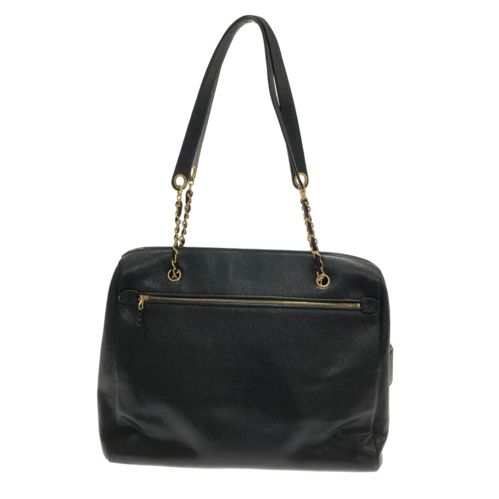 💎 ✨BEAUTIFUL✨💎 TRAVEL XL CAVIAR CHANEL TOTE ZIPPER TOP - Picture 11 of 15